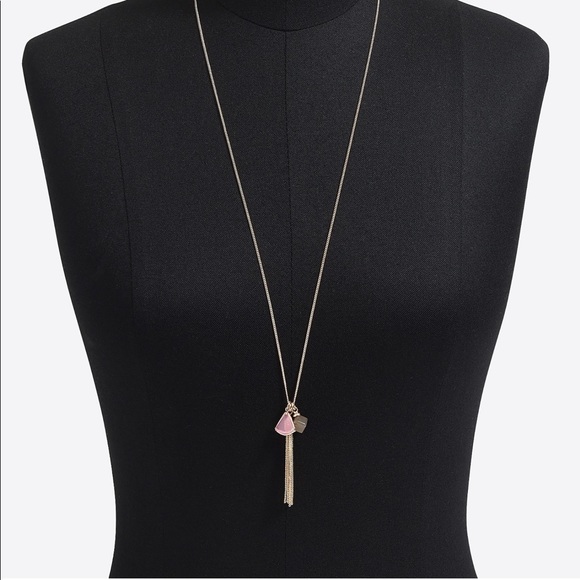 J. Crew Gold Tassel Pendant Necklace - Picture 2 of 4